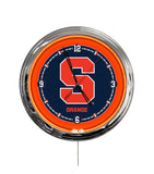 Syracuse University 16" Multi Color LED Wall Clock