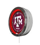 Texas A&M 16" Multi Color LED Wall Clock