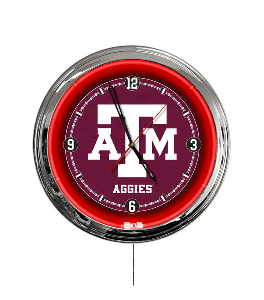 Texas A&M 16" Multi Color LED Wall Clock