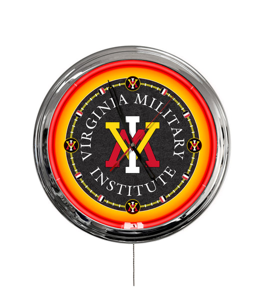 Virginia Military Institute 16" Multi Color LED Wall Clock