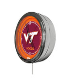 Virginia Tech University 16" Multi Color LED Wall Clock