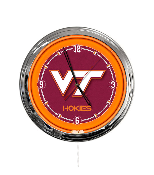 Virginia Tech University 16" Multi Color LED Wall Clock