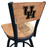 University of Houston Cougars L038 Laser Engraved Bar Stool by Holland Bar Stool