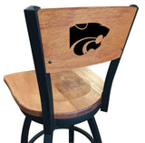 Kansas State Wildcats L038 Laser Engraved Bar Stool by Holland Bar Stool