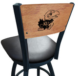 Kansas Jayhawks L038 Laser Engraved Bar Stool by Holland Bar Stool
