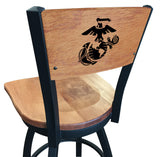 Traditinoal Eagle Logo U.S. Marines L038 Bar Stool | United States Marines Bar Stool