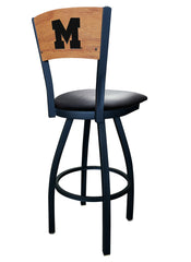 University of Michigan Wolverines L038 Laser Engraved Bar Stool by Holland Bar Stool