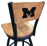 University of Michigan Wolverines L038 Laser Engraved Bar Stool by Holland Bar Stool