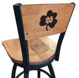 Notre Dame Fighting Irish Shamrock L038 Laser Engraved Bar Stool by Holland Bar Stool