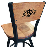 Oklahoma State University Cowboys L038 Laser Engraved Bar Stool by Holland Bar Stool