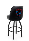 DePaul University L048 Swivel Bar Stool with Full Bucket Seat | NCAA DePaul University Full Bucket Bar Stool with Blue Demons Logo