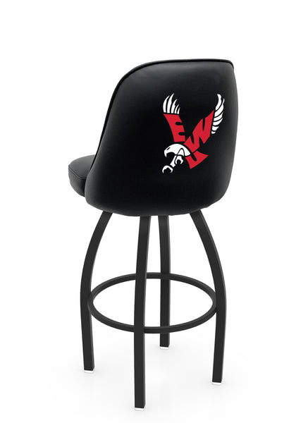 Eastern Washington University L048 Swivel Bar Stool with Full Bucket Seat | NCAA Eastern Washington University Full Bucket Bar Stool with Eagles Logo