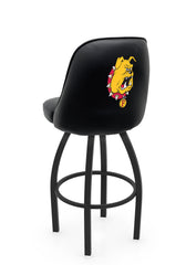 Ferris State University L048 Swivel Bar Stool with Full Bucket Seat | NCAA Ferris State University Full Bucket Bar Stool with Bulldogs Logo