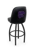 Kansas State L048 Swivel Bar Stool with Full Bucket Seat | NCAA Kansas State Full Bucket Bar Stool with Wildcats Logo