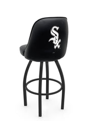 MLB Chicago White Sox L048 Swivel Bar Stool with Full Bucket Seat | Chicago White Sox Baseball Team Full Bucket Bar Stool with Licensed Logo