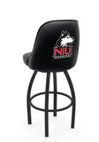 University of Northern Illinois L048 Swivel Bar Stool with Full Bucket Seat | NCAA University of Northern Illinois Full Bucket Bar Stool with Huskies Logo