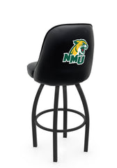 Northern Michigan University L048 Swivel Bar Stool with Full Bucket Seat | NCAA Northern Michigan University Full Bucket Bar Stool with Wildcats Logo