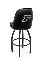 Purdue L048 Swivel Bar Stool with Full Bucket Seat | NCAA Purdue Full Bucket Bar Stool with Boilermakers Logo