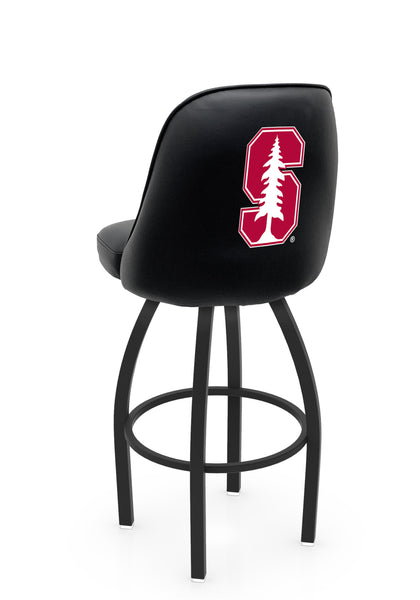 Stanford L048 Swivel Bar Stool with Full Bucket Seat | NCAA Stanford Full Bucket Bar Stool with Logo