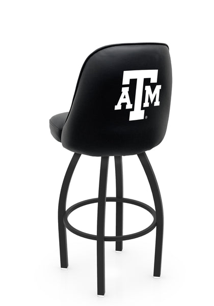 Texas A&M L048 Swivel Bar Stool with Full Bucket Seat | NCAA Texas A&M Full Bucket Bar Stool with Aggies Logo