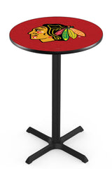 L211 NHL Chicago Blackhawks Pub Table | Holland Bar Stool NHL Chicago Blackhawks Pub Table