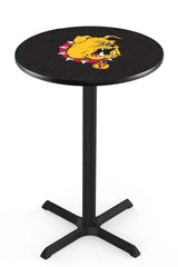 L211 NCAA Ferris State Bulldogs Pub Table | Holland Bar Stool Ferris State Bulldogs Pub Table
