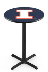 L211 NCAA Illinois Fighting Illini Pub Table