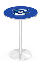 L214 Chrome Creighton Blue Jays Pub Table