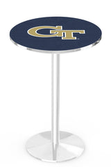L214 Chrome Georgia Tech Pub Table