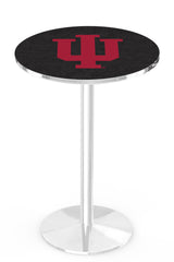 L214 Chrome Indiana Hoosiers Pub Table