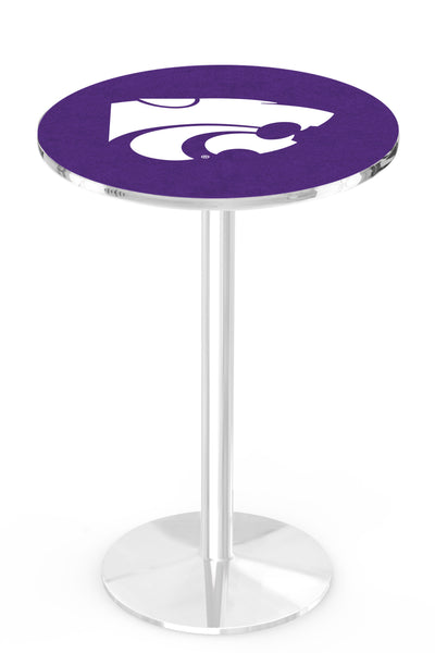 L214 Chrome Kansas State Wildcats Pub Table
