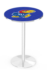 L214 Chrome Kansas Jayhawks Pub Table