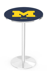 L214 Chrome University of Michigan Script Pub Table