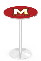 L214 Chrome Maryland Terrapins Pub Table