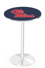 L214 Chrome Ole Miss Rebels Pub Table
