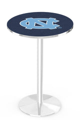 L214 Chrome North Carolina Tar Heels Pub Table