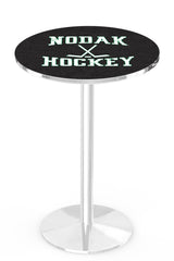 L214 Chrome North Dakota Nodak Hockey Pub Table