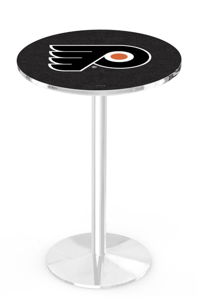 L214 Chrome Philadelphia Flyers Pub Table