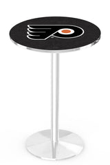 L214 Chrome Philadelphia Flyers Pub Table