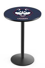 L214 Black Wrinkle University of Connecticut Huskies Pub Table