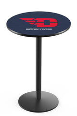 L214 Black Wrinkle Dayton Flyers Pub Table
