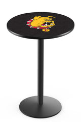 L214 Black Wrinkle Ferris State Bulldogs Pub Table