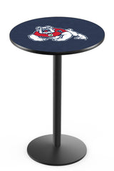 L214 Black Wrinkle Fresno State University Bulldogs Pub Table