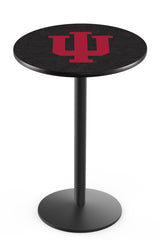 L214 Black Wrinkle Indiana Hoosiers Pub Table