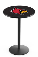 L214 Black Wrinkle Louisville Cardinals Pub Table