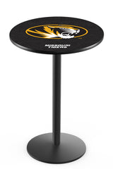 L214 Black Wrinkle University of Missouri Tigers Pub Table