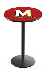 L214 Black Wrinkle Maryland Terrapins Pub Table