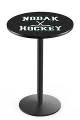 L214 Black Wrinkle North Dakota Nodak Hockey Pub Table