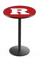 L214 Black Wrinkle Rutgers Scarlet Knights Pub Table