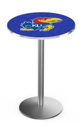 L214 Stainless Kansas Jayhawks Pub Table